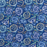 Flanellette Imprimée - CHELSEA - 1641 - Bleu