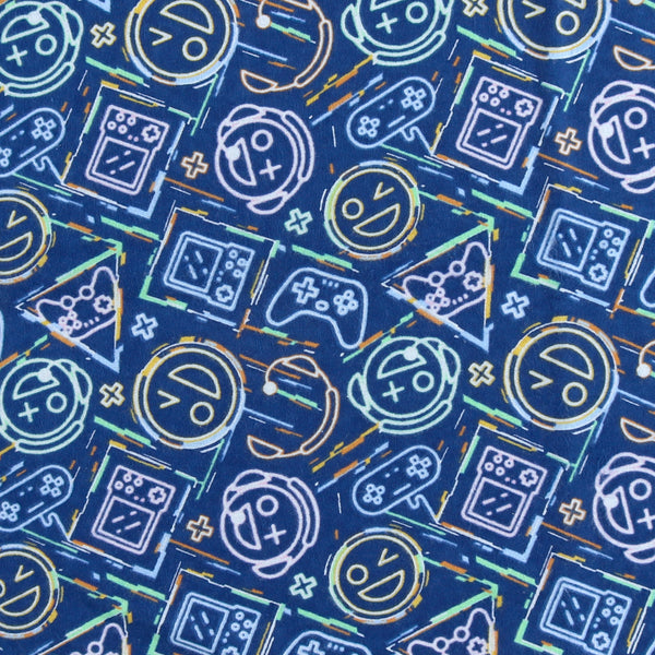 Printed Flannelette - CHELSEA - 1641 - Blue