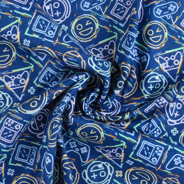 Printed Flannelette - CHELSEA - 1641 - Blue