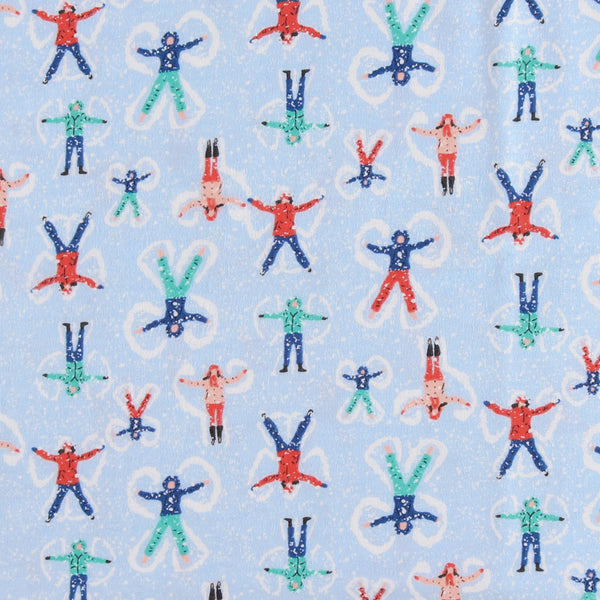 Printed Flannelette - CHELSEA - 1645 - Light Blue