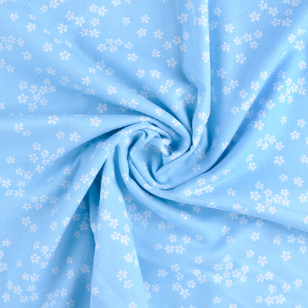 Printed Flannelette - CHELSEA - 1650 - Sky Blue