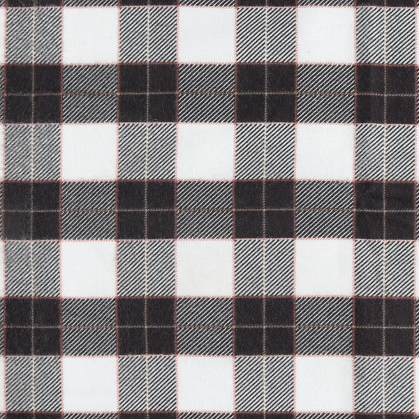 Printed Flannelette - CHELSEA - 1655 - Black & White