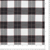 Flanellette Imprimée - CHELSEA - 1655 - Noir et Blanc