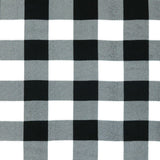 Chelsea Flannelette Print - Buffalo Check - Black / White