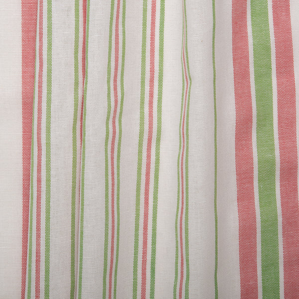 Tea Towelling - JACQUARD - Stripes - Watermelon / Green