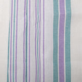 Tea Towelling - JACQUARD - Stripes - Turquoise / Purple