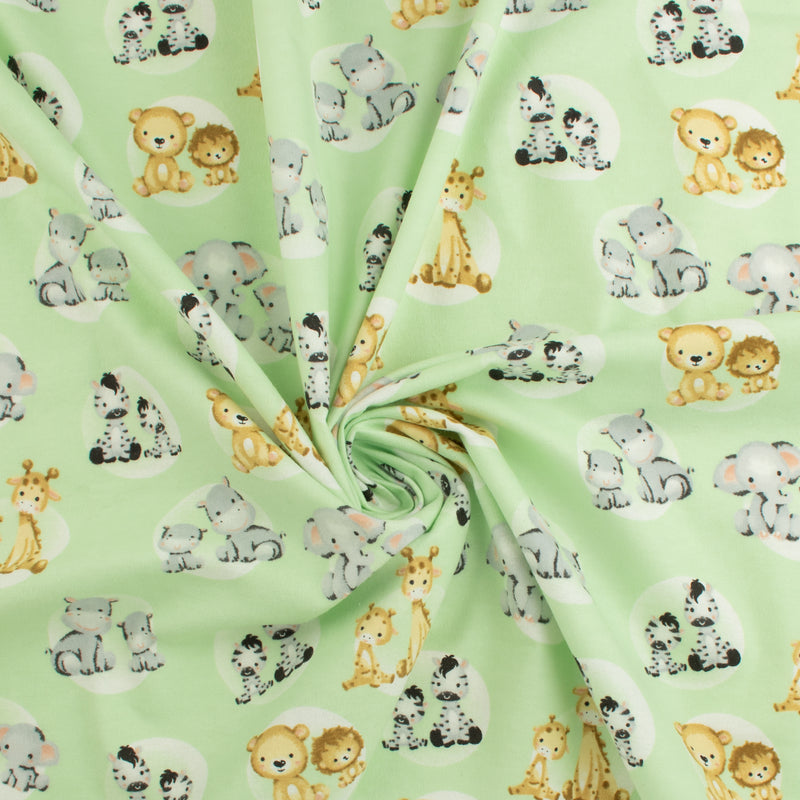 Printed Flannelette - CHARLIE - 177 - Mint