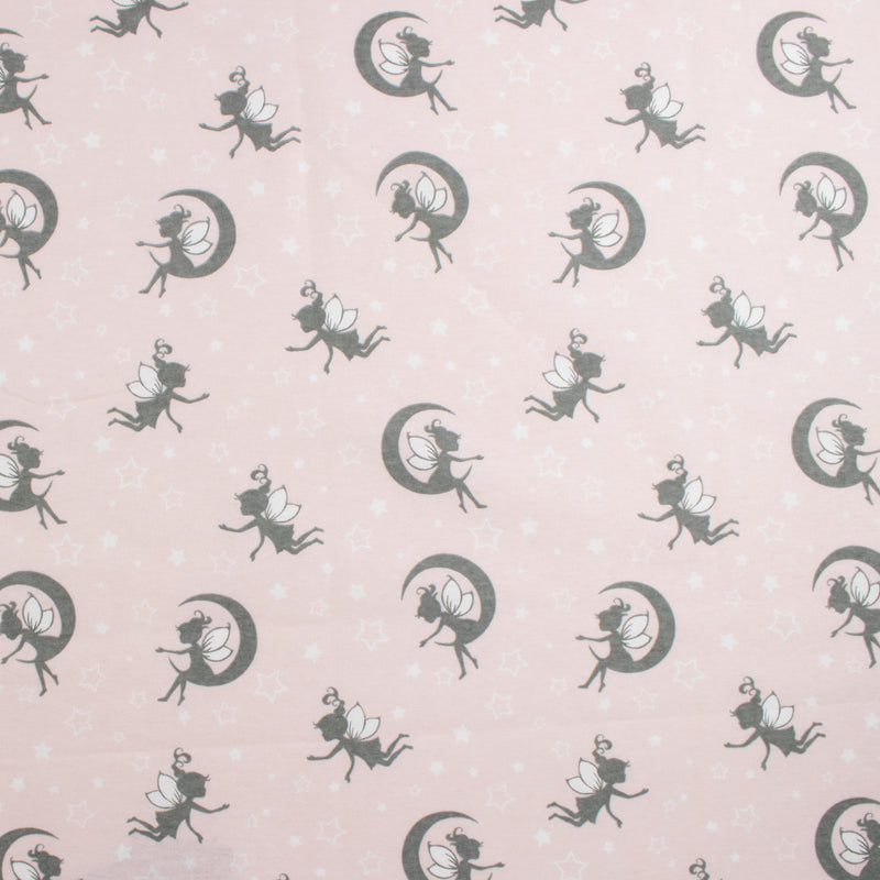 Printed Flannelette - CHARLIE - 179 - Blush