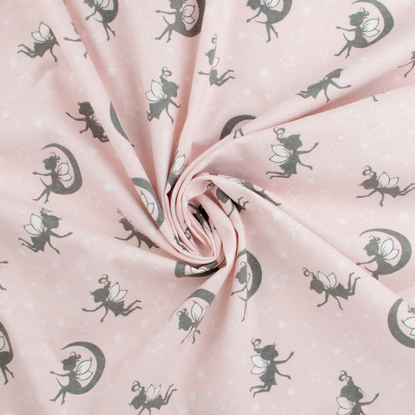 Printed Flannelette - CHARLIE - 179 - Blush