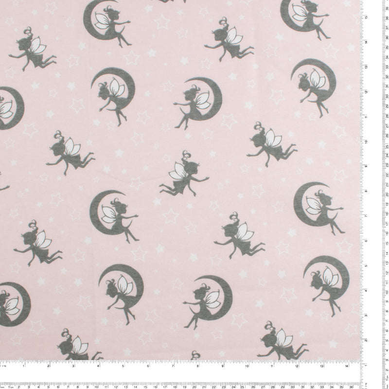 Printed Flannelette - CHARLIE - 179 - Blush