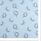 Printed Flannelette - CHARLIE - 180 - Periwinkle