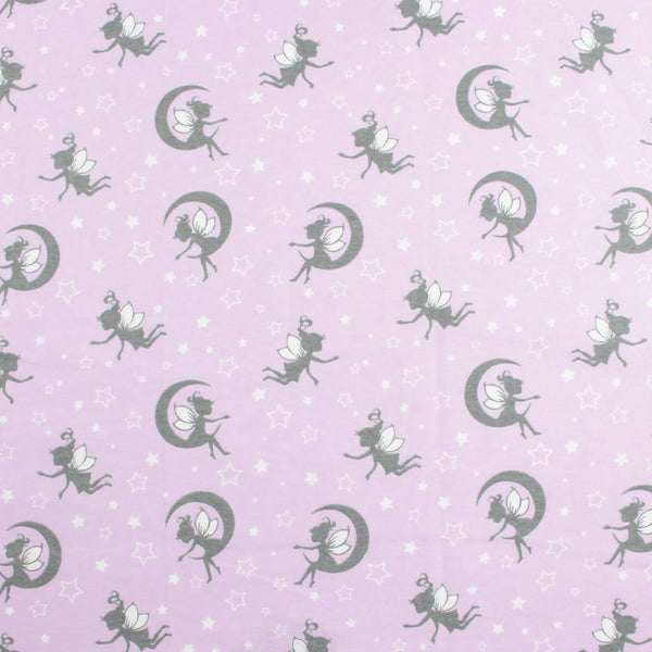 Printed Flannelette - CHARLIE - 181 - Lavender