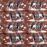 Printed Flannelette - CHARLIE - 192 - Rust