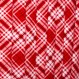 Printed Flannelette - CHARLIE - Diagonal plaid - Red