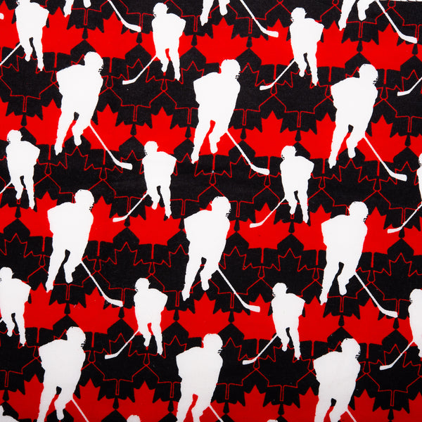 Flanellette Imprimée - CHARLIE - Hockey Canada - Noir