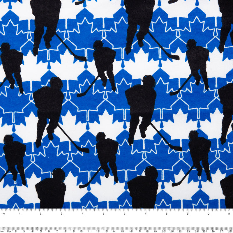 Flanellette Imprimée - CHARLIE - Hockey Canada - Bleu