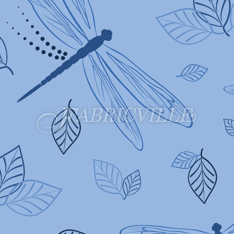 Dragonflies And Leaves