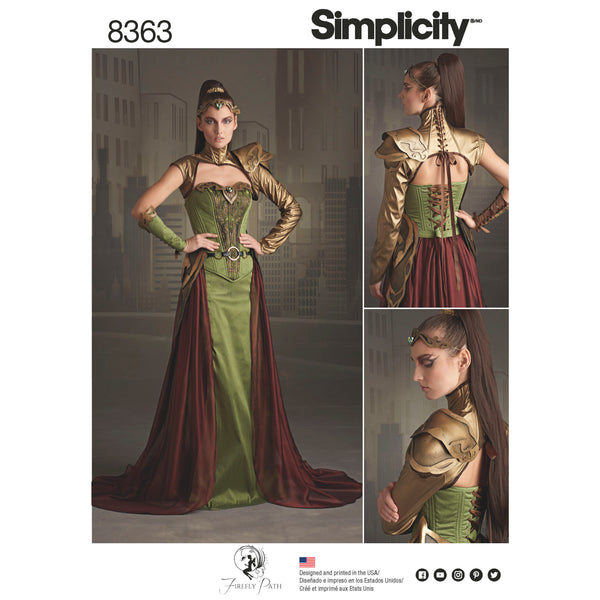 Simplicity S8363 Costume Fantaisie de Ranger pour Dames