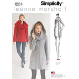Simplicity S1254 Misses' Leanne Marshall Easy Lined Coat or Jacket