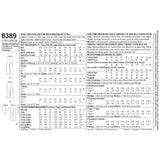 Simplicity S8389 Misses' Pants with Length and Width Variations and Tie Belt