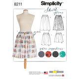 Simplicity S8211 Jupes Dirndl pour Dames en Trois Longueurs