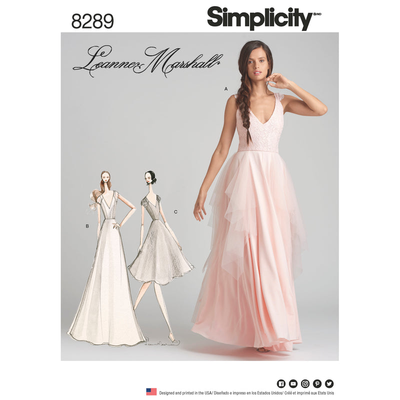 Simplicity S8289 Misses' Special Occasion Dresses