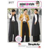 Simplicity S8177 Mimi G Style Pants, Coat or Vest, and Knit Top for Miss and Plus Sizes