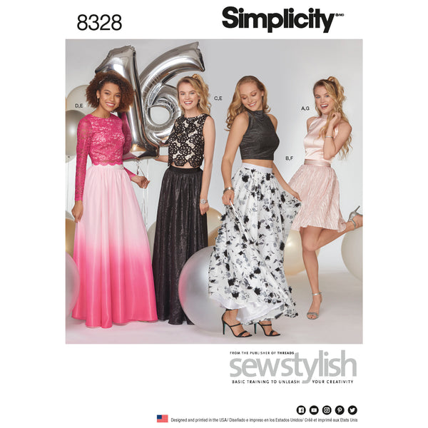 Simplicity S8328 Robe d&#039;Occasion Spéciale pour Dames