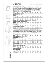 V1958 Misses' Shorts and Pants (16-18-20-22-24)