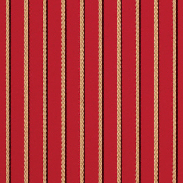 Sunbrella Furniture Stripes Harwood 5603 Crimson