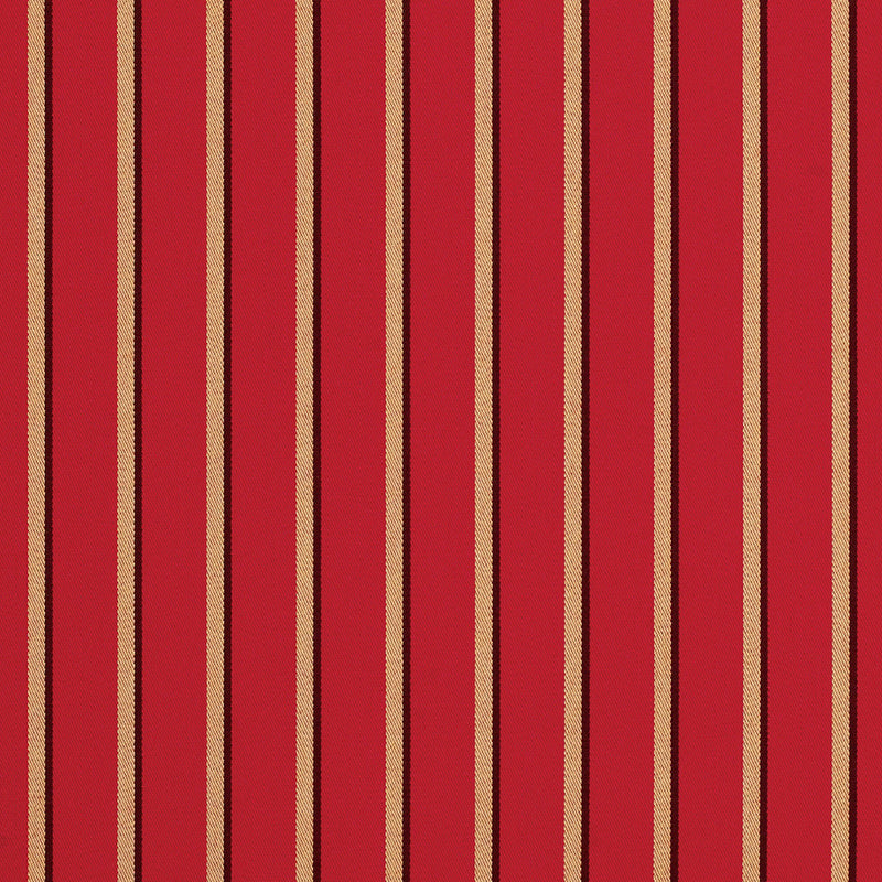 Sunbrella Furniture Stripes Harwood 5603 Crimson