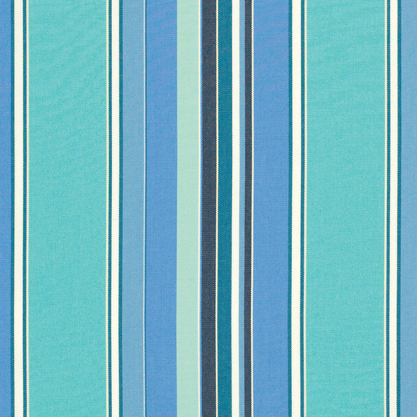 9 x 9 inch Home decor fabric Swatch - Sunbrella Furniture Stripes Dolce 56001 Oasis