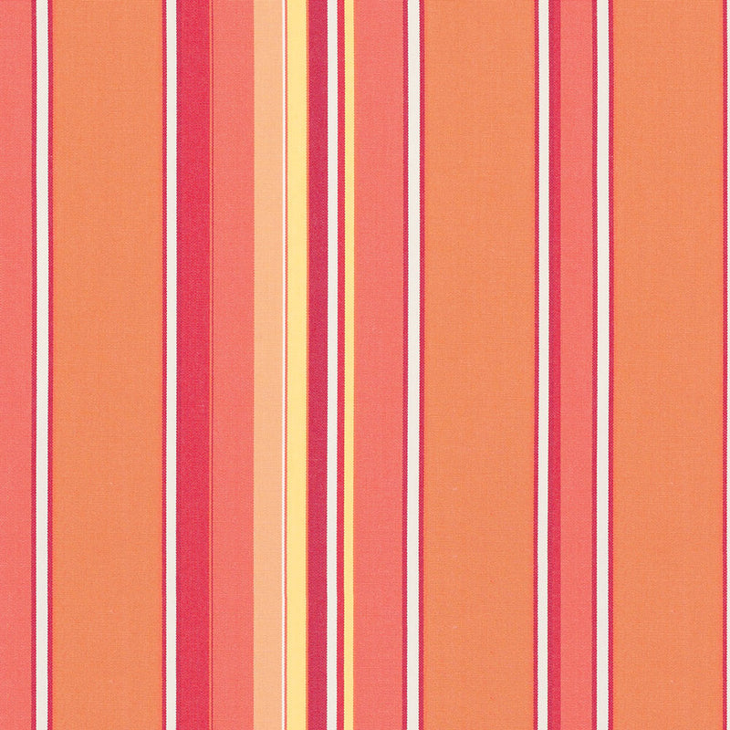 9 x 9 inch Home decor fabric Swatch - Sunbrella Furniture Stripes Dolce 56000 Mango