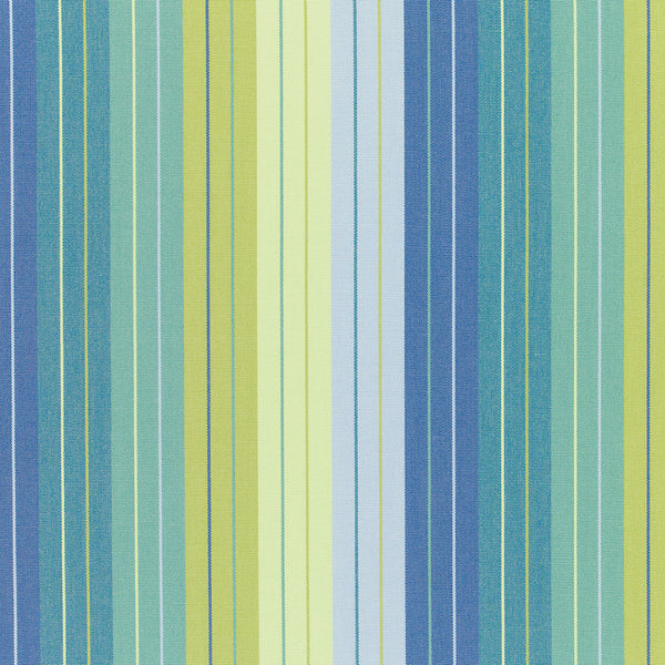 9 x 9 inch Home decor fabric Swatch - Sunbrella Furniture Stripes Seville 5608 Seaside