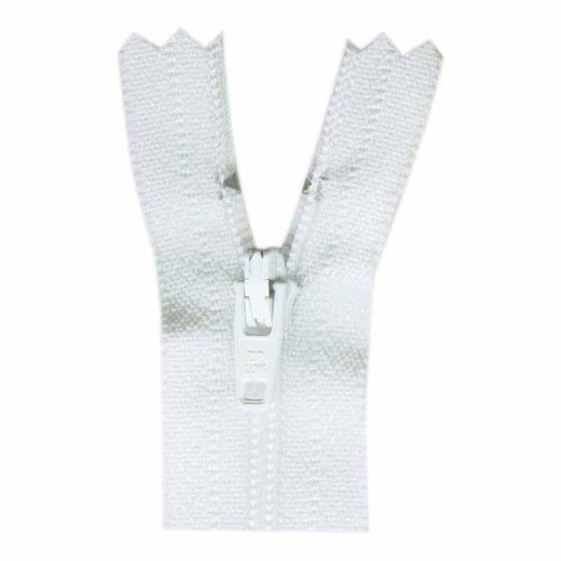 COSTUMAKERS General Purpose Closed End Zipper 18cm (7″) - White - 1700