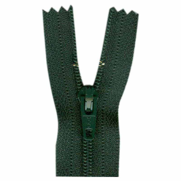 COSTUMAKERS General Purpose Closed End Zipper 23cm (9″) - Forest Green - 1700