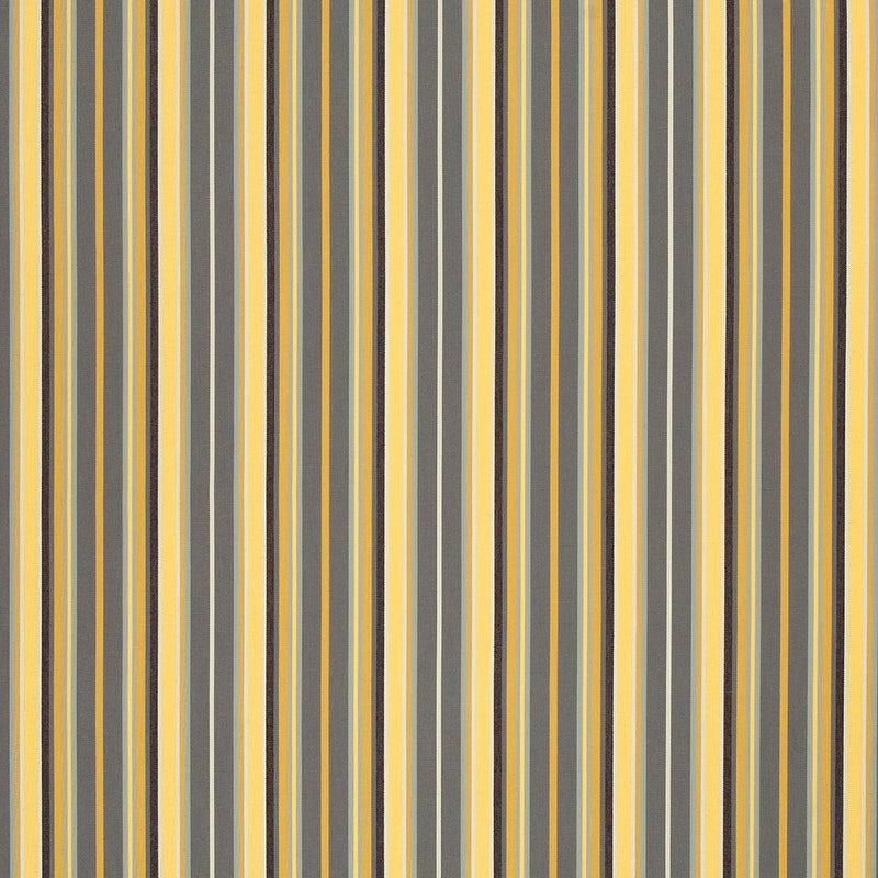 9 x 9 inch Home decor fabric Swatch - Sunbrella Furniture Stripes Foster 56051-0000 Metallic