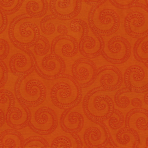 Home Decor Fabrics - Crypton Clematis 44 Pumpkin