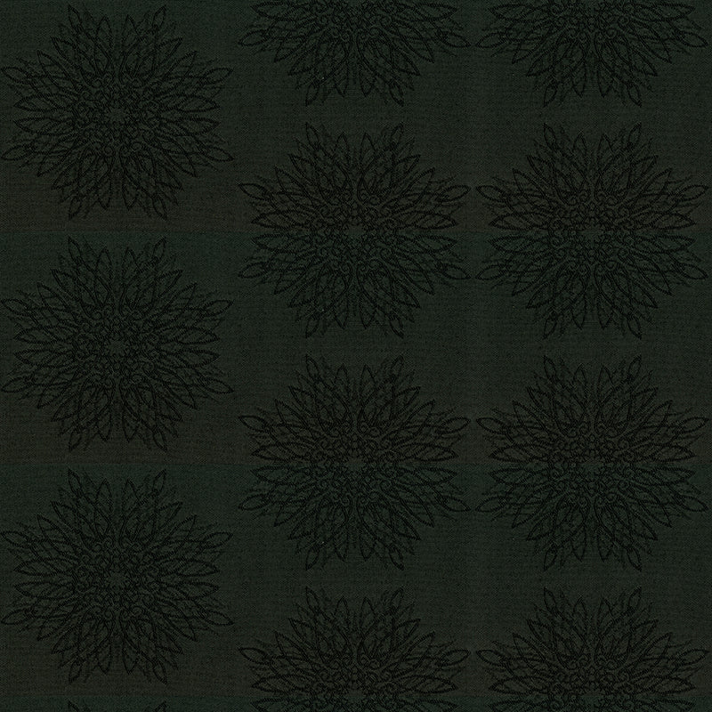 9 x 9 inch Home Decor fabric swatch - Crypton Continuous 9009 Black