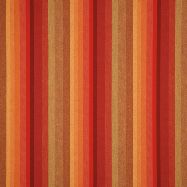 9 x 9 inch Home decor fabric Swatch - Sunbrella Furniture Astoria 56095-0000 Sunset (Stripe)