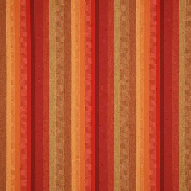 9 x 9 inch Home decor fabric Swatch - Sunbrella Furniture Astoria 56095-0000 Sunset (Stripe)