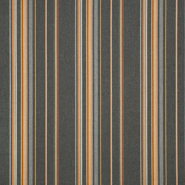 9 x 9 inch Home decor fabric Swatch - Sunbrella Furniture Stanton 58002-0000 Greystone (Stripe)