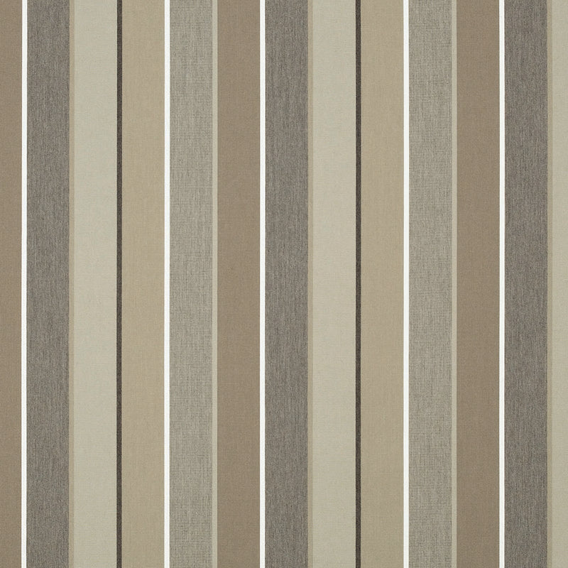 9 x 9 inch Home decor fabric Swatch - Sunbrella Furniture Stripe Milano 56079-0000 Char