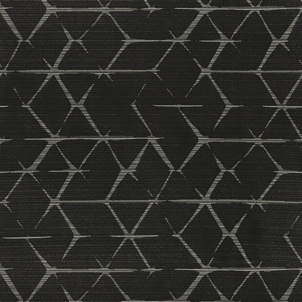 Tissu Décor Maison - Crypton Unveil 9009 Cravate Noire