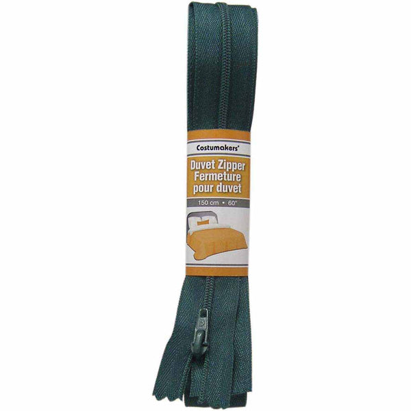 COSTUMAKERS Duvet Closed End Zipper 150cm (60″) - Dark Green - 1702