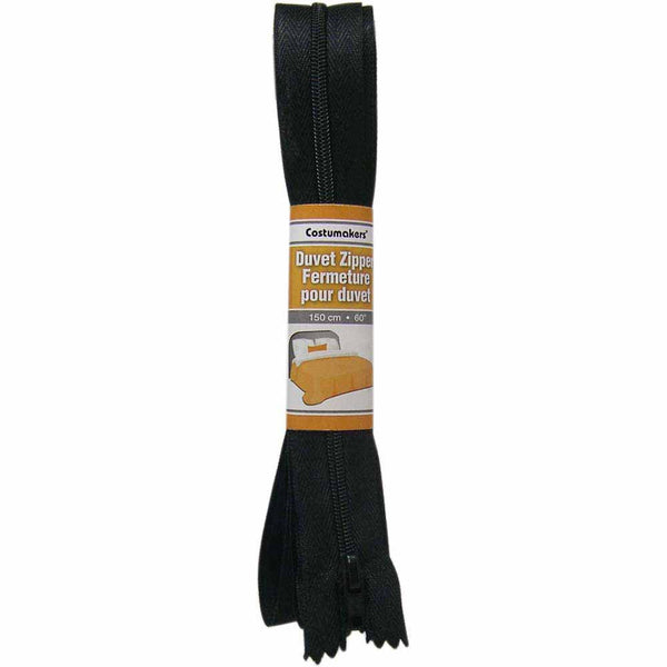 COSTUMAKERS Duvet Closed End Zipper 150cm (60″) - Black - 1702