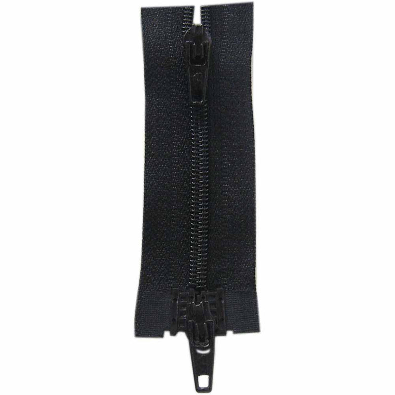 COSTUMAKERS Fermeture à glissière pour les vêtements de sport double curseur séparable 45cm (18 po) - noir - 1704