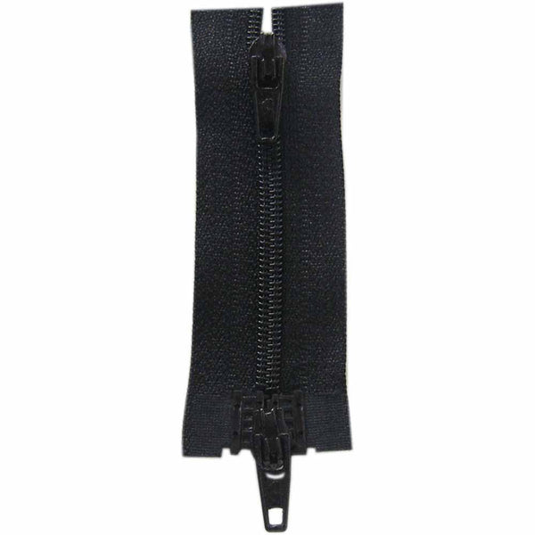 COSTUMAKERS Fermeture à glissière pour les vêtements de sport double curseur séparable 55cm (22 po) - noir - 1704