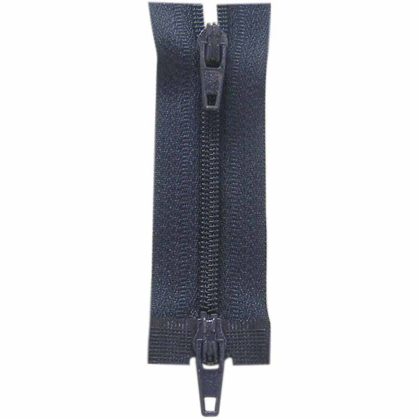 COSTUMAKERS Fermeture à glissière pour les vêtements de sport double curseur séparable 60cm (24 po) - marine - 1704