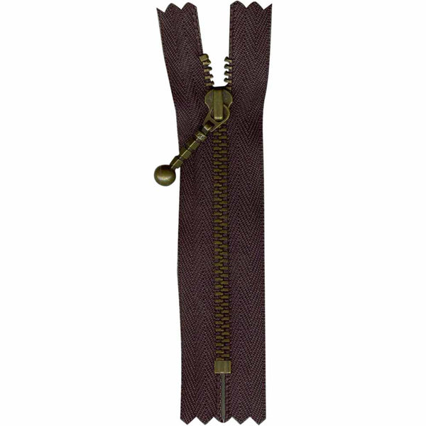 COSTUMAKERS Denim Closed End Zipper 8cm (3″) - Sept. Brown - 1707